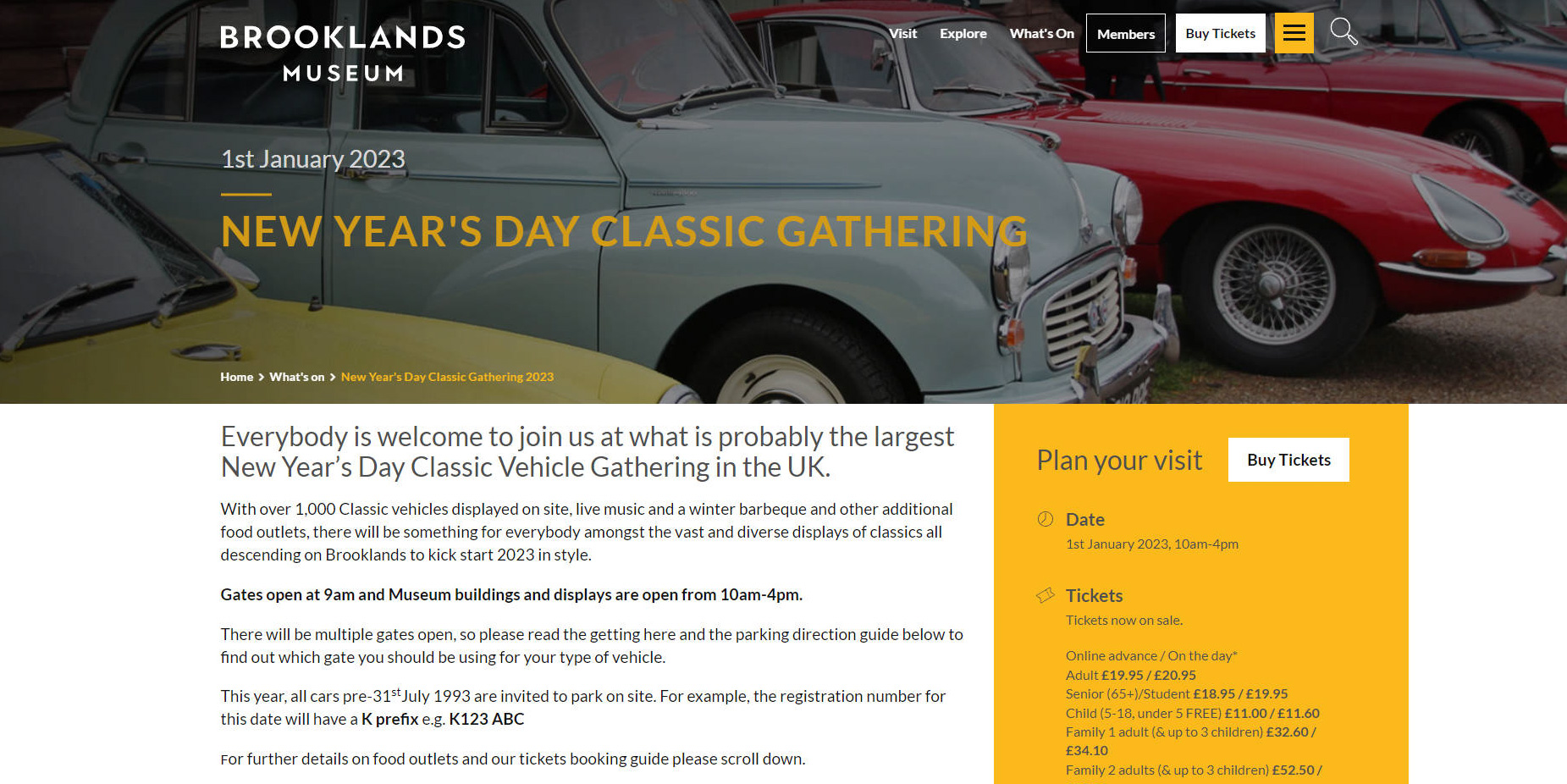 Brooklands New Year 2023